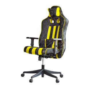 صندلی گیمینگ بامو طرح چریکی مدل G2021 زرد