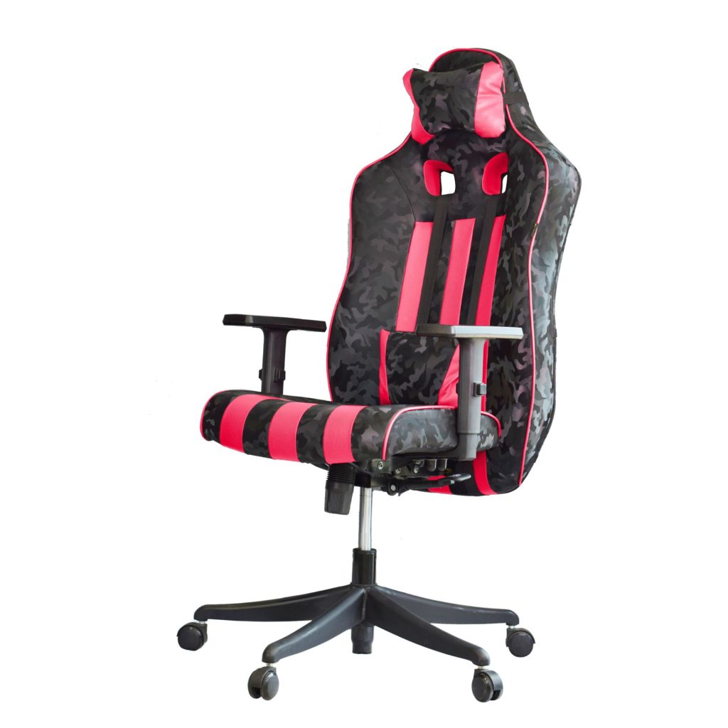 صندلی گیمینگ بامو طرح چریکی مدل G2021 صورتی