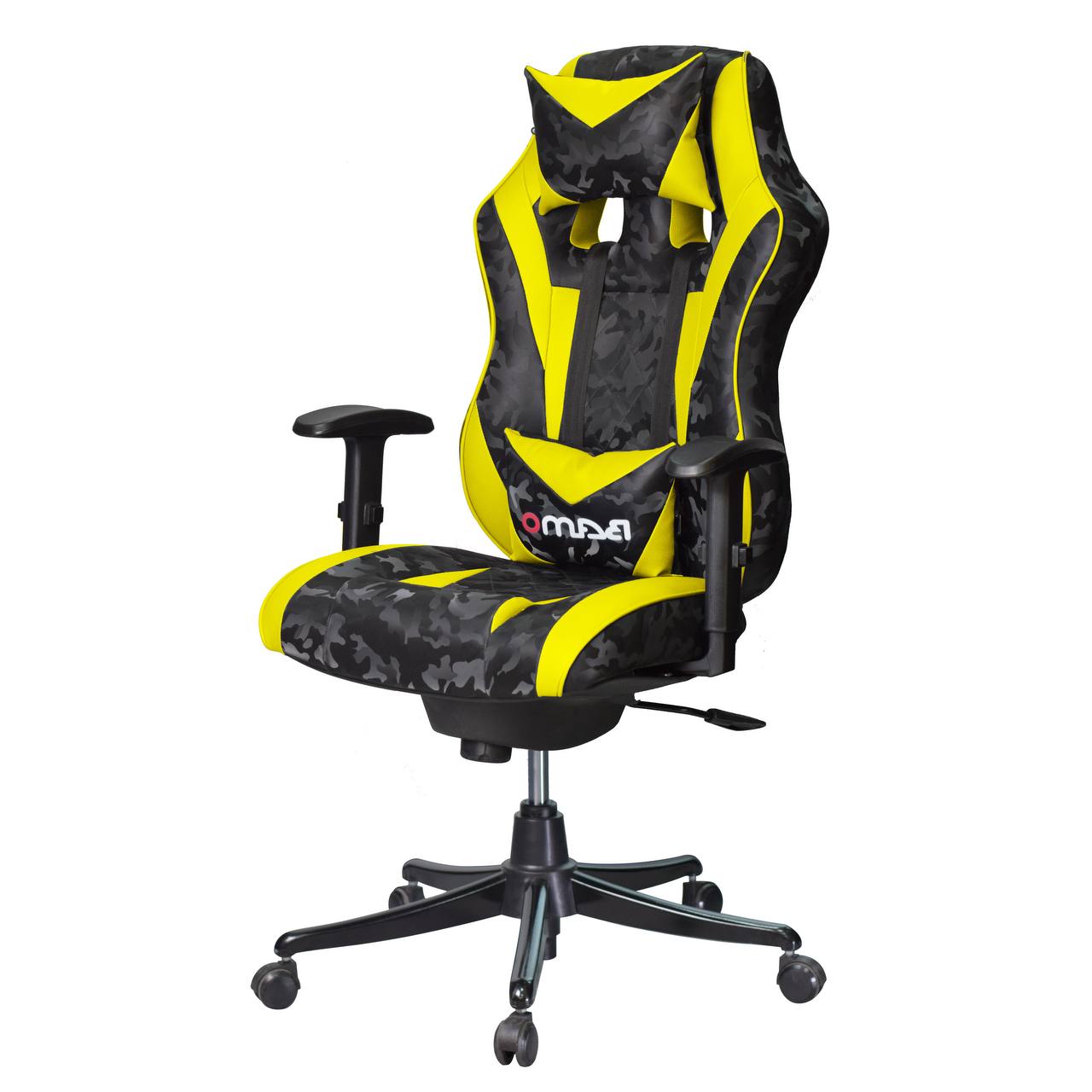 صندلی گیمینگ بامو طرح چریکی مدل G2020 زرد