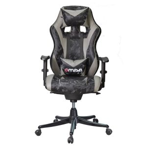 صندلی گیمینگ بامو طرح چریکی مدل G2020 طوسی