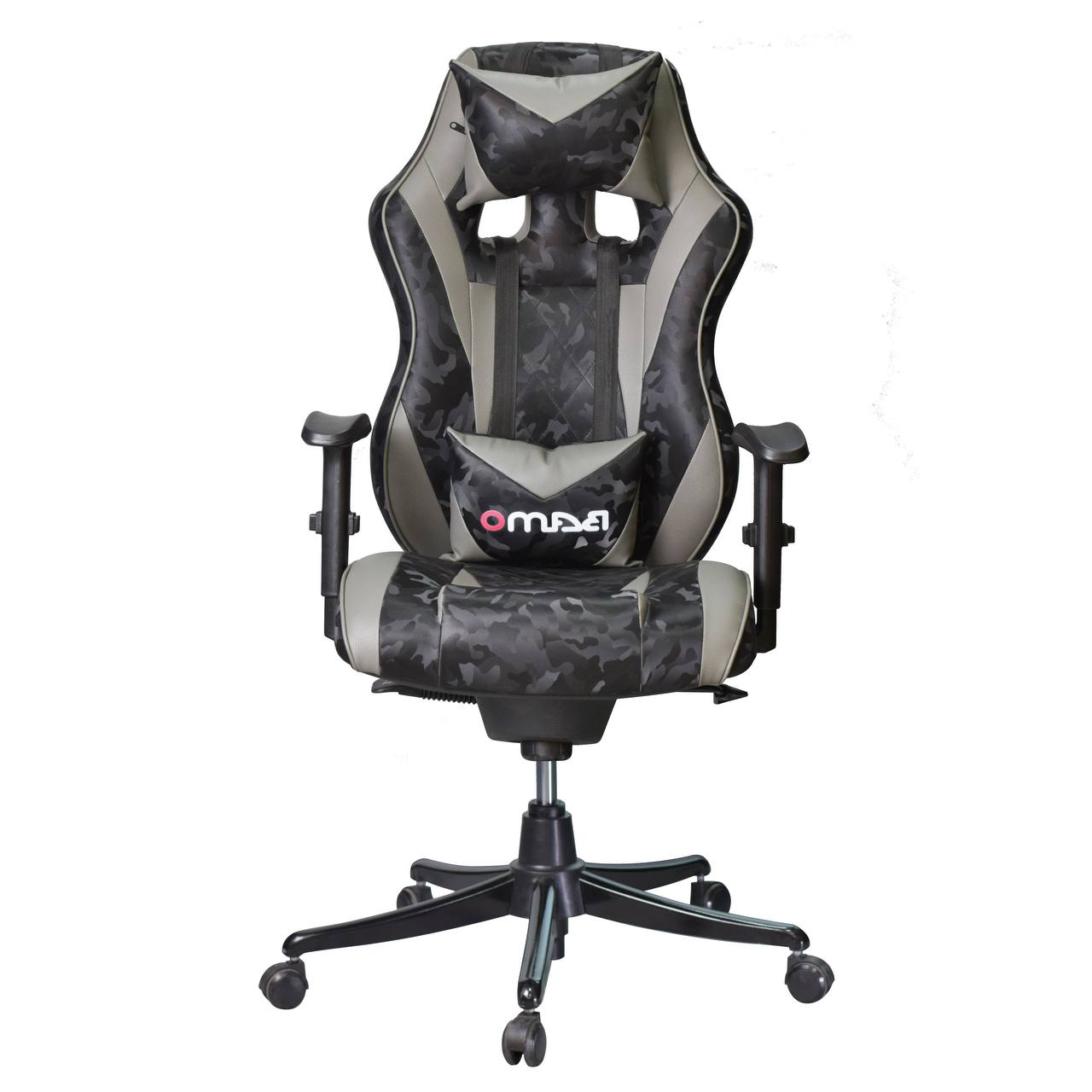 صندلی گیمینگ بامو طرح چریکی مدل G2020 طوسی